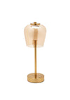 Widdop Bingham Hestia Glass Shade Touch Lamp , Bronze