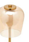 Widdop Bingham Hestia Glass Shade Touch Lamp , Bronze