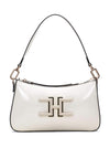 Hispanitas Patent Crossbody Hobo Bag, Natural