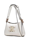 Hispanitas Patent Crossbody Hobo Bag, Natural