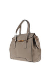 Hispanitas Patent Satchel Grab Bag, Taupe