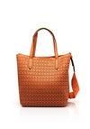 Hispanitas Samba Laser Perforated Detailed Bucket Bag, Orange