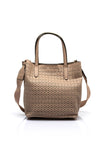 Hispanitas Samba Laser Perforated Detailed Bucket Bag, Taupe