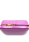 Hispanitas Patent Box Shoulder Bag, Violet