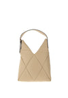 Hispanitas Quilted Hobo Shoulder Bag, Marfil