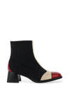 Hispanitas Milan Colour Block Heeled Ankle Boots, Black Multi