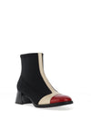 Hispanitas Milan Colour Block Heeled Ankle Boots, Black Multi