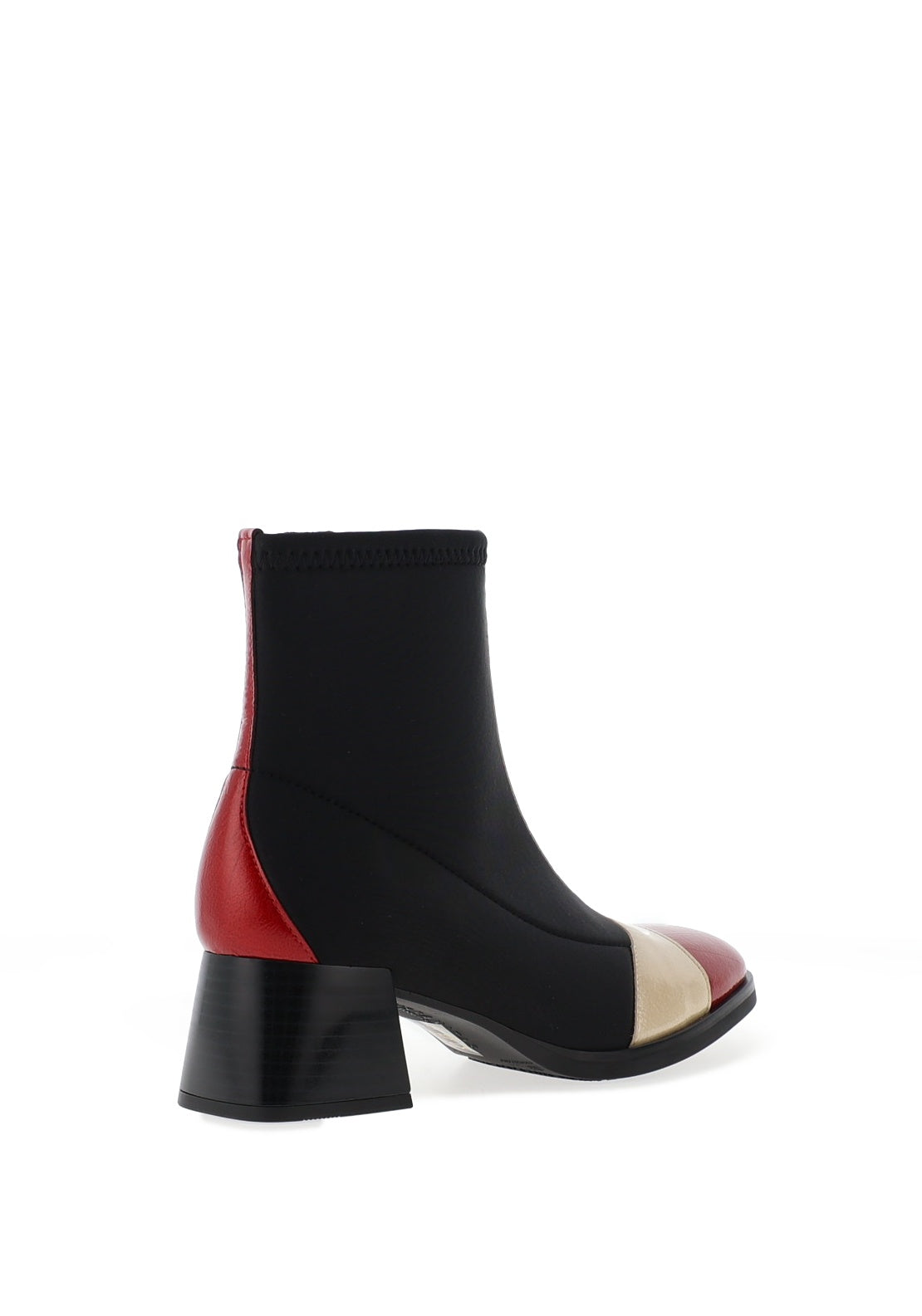 Hispanitas Milan Colour Block Heeled Ankle Boots, Black Multi