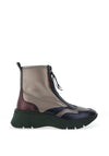 Hispanitas Colour Block Zip Front Boots, Multi