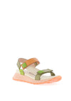 Hispanitas Maui Leather Strap Sandals, Aloe & Peach