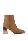 Hispanitas Soho Leather Heeled Ankle Boots, Gobi
