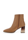 Hispanitas Soho Leather Heeled Ankle Boots, Gobi