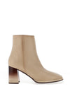 Hispanitas Soho Leather Heeled Ankle Boots, Marfil