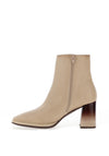 Hispanitas Soho Leather Heeled Ankle Boots, Marfil