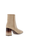 Hispanitas Soho Leather Heeled Ankle Boots, Marfil