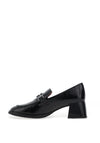 Hispanitas Heeled Patent Loafers, Black