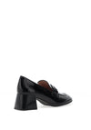 Hispanitas Heeled Patent Loafers, Black
