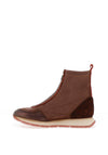 Hispanitas Kansas Velour Zip Front Boots, Brown