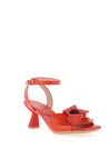 Hispanitas Danielle Leather Flower Heeled Sandals, Scarlett
