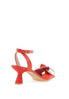 Hispanitas Danielle Leather Flower Heeled Sandals, Scarlett