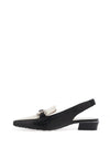 Hispanitas Azucena Sling Back Loafer Style Shoes, Black