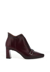 Hispanitas Bangkok Slip On Buckle Detailed Heeled Boots, Wine