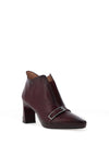 Hispanitas Bangkok Slip On Buckle Detailed Heeled Boots, Wine