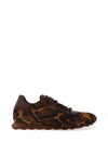 Hispanitas Zinnia Giraffe Printed Laced Trainers, Brown