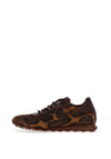 Hispanitas Zinnia Giraffe Printed Laced Trainers, Brown