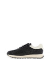 Hispanitas Oregon Woven Mesh Trainers, Black