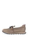 Hispanitas Loira Leather Buckle Loafer, Taupe