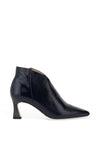 Hispanitas Dalia Grained Leather Heeled Boot, Marine