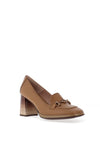 Hispanitas Monaco Leather Heeled Shoe, Gobi