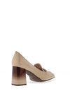 Hispanitas Monaco Leather Heeled Shoe, Marfil
