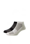 HJ Hall Sports Bamboo 2 Pair Socks, Black