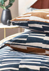 Riva Hoem Piper Abstract Cotton Rich Reversible Duvet Set, Dusk / Bronze