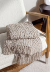 Riva Hoem Arvo Boucle Yarn Throw, Plaster