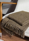 Riva Hoem Morni Tassel Fringe Throw, Willow