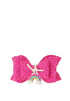 Hollihops And Flutterflies Glitter Rainbow Charm Bow, Pink