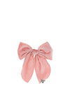 Hollihops And Flutterflies Velvet Bow, Pink