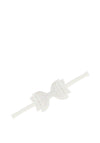 Hollihops and Flutterdlies Glitter Bow Headband, White