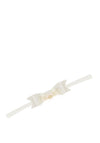 Hollihops and Flutterdlies Floral Bow Headband, Cream