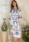 Hope and Ivy Caroline Floral Dress, Multi Coloured
