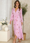 Hope and Ivy Kara Embellished Wrap Dress, Pink
