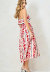 Hope & Ivy Billy Botanical Print Midi Dress, Multi-Coloured