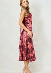 Hope & Ivy Jamila Cowl Neck Midi Dress, Burgundy