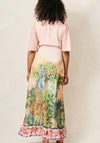 Hope & Ivy Morocco Flutter Sleeve Maxi Wrap Dress, Light Pink