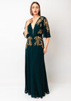 Hope & Ivy Macey Embellished Maxi Dress, Green