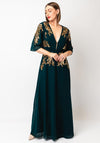 Hope & Ivy Macey Embellished Maxi Dress, Green