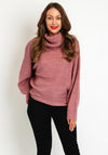 Ichi Kamara Knit Sweater, Heather Rose